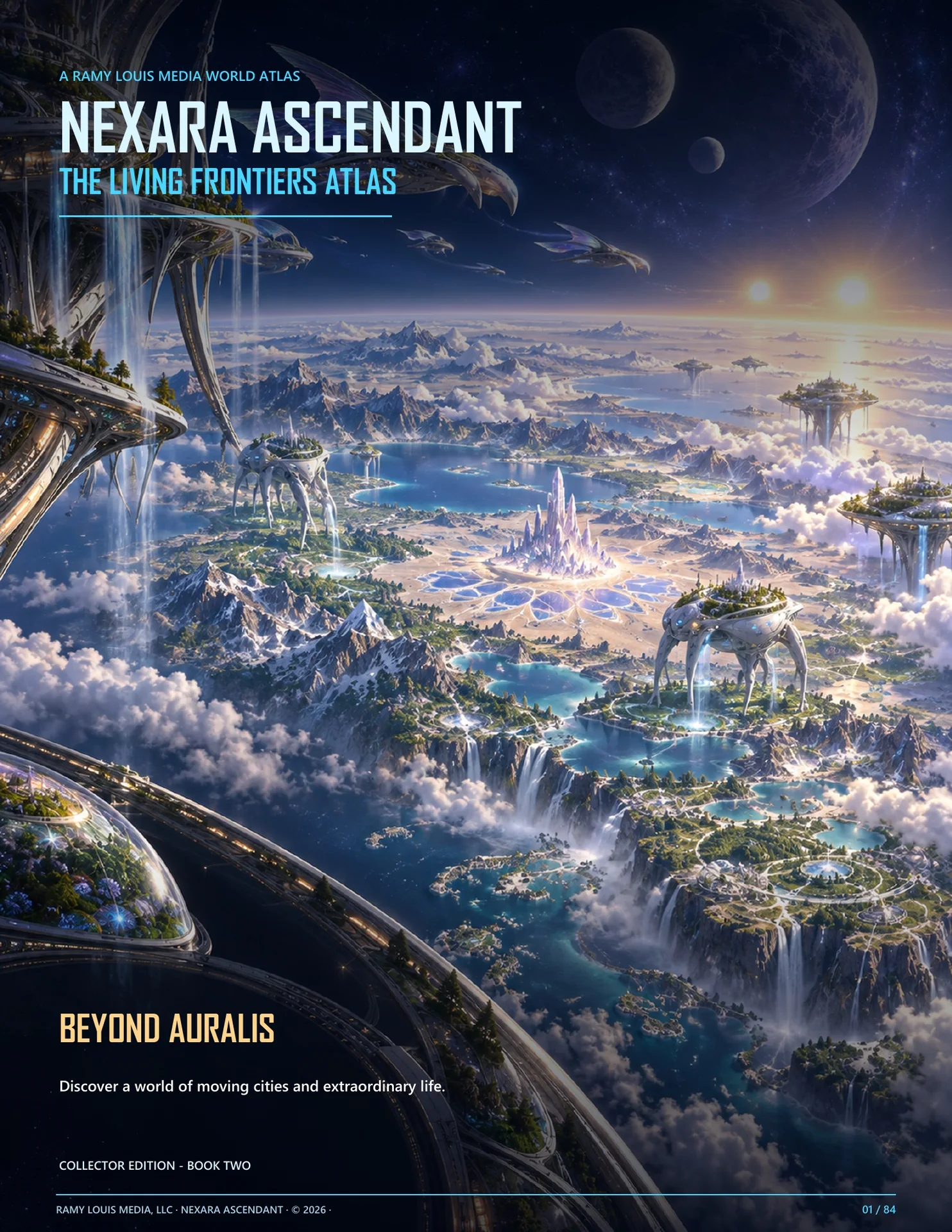 Nexara Ascendant: The Living Frontiers Atlas — complete edition cover